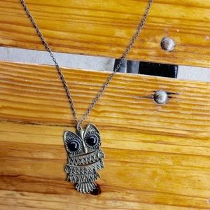 Owl long necklace